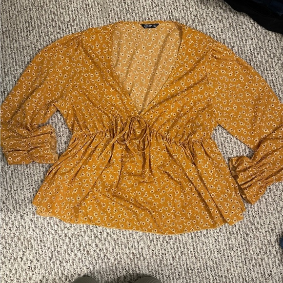 Plus-size Floral Blouse - Picture 1 of 2